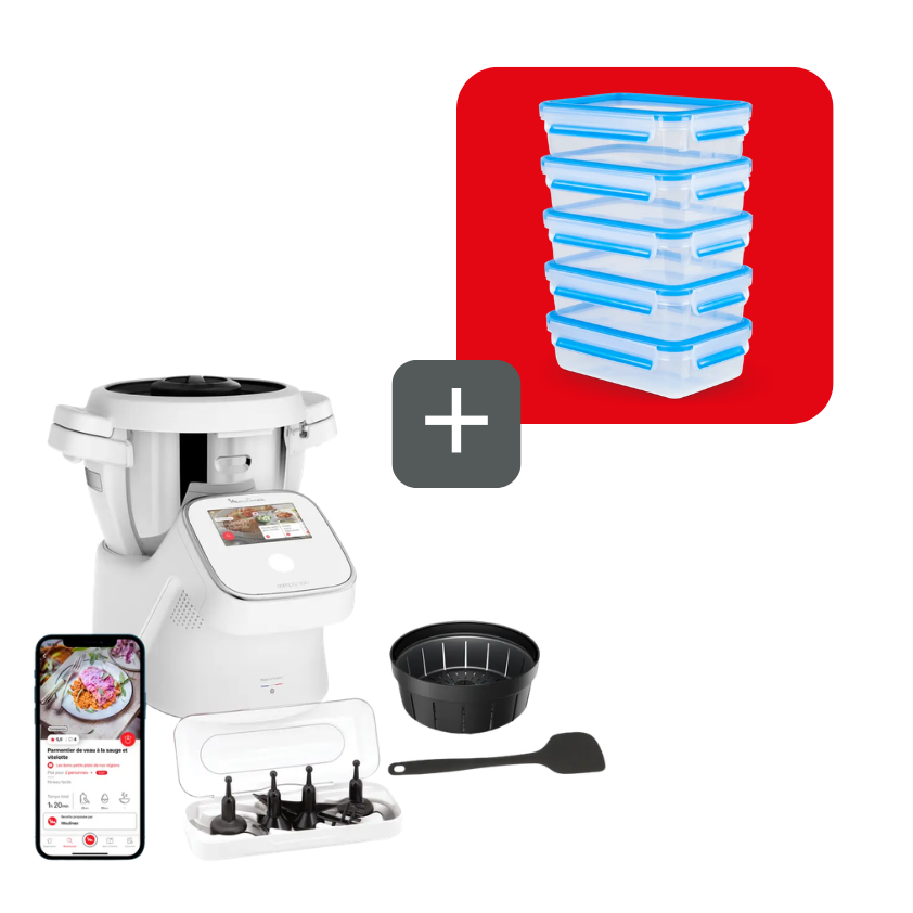 Moulinex Pack Batch Cooking: Companion touch + set herméticos