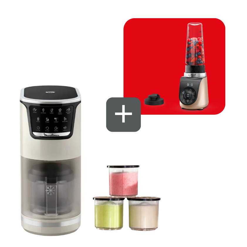 Moulinex Promo Pack Heladera Dolci + Blend Up