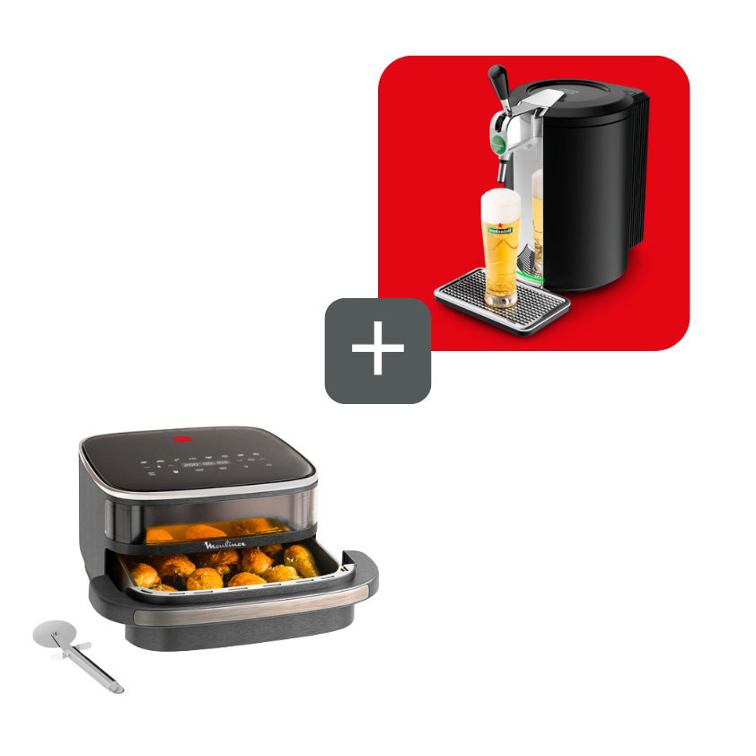 Moulinex Promo Pack Freidora de Aire Easy Fry XL Surface + Tirador de cerveza KRUPS
