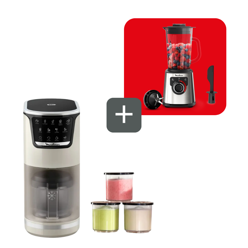 Moulinex Promo Pack Heladera Dolci + Batidora de Vaso Perfect Mix