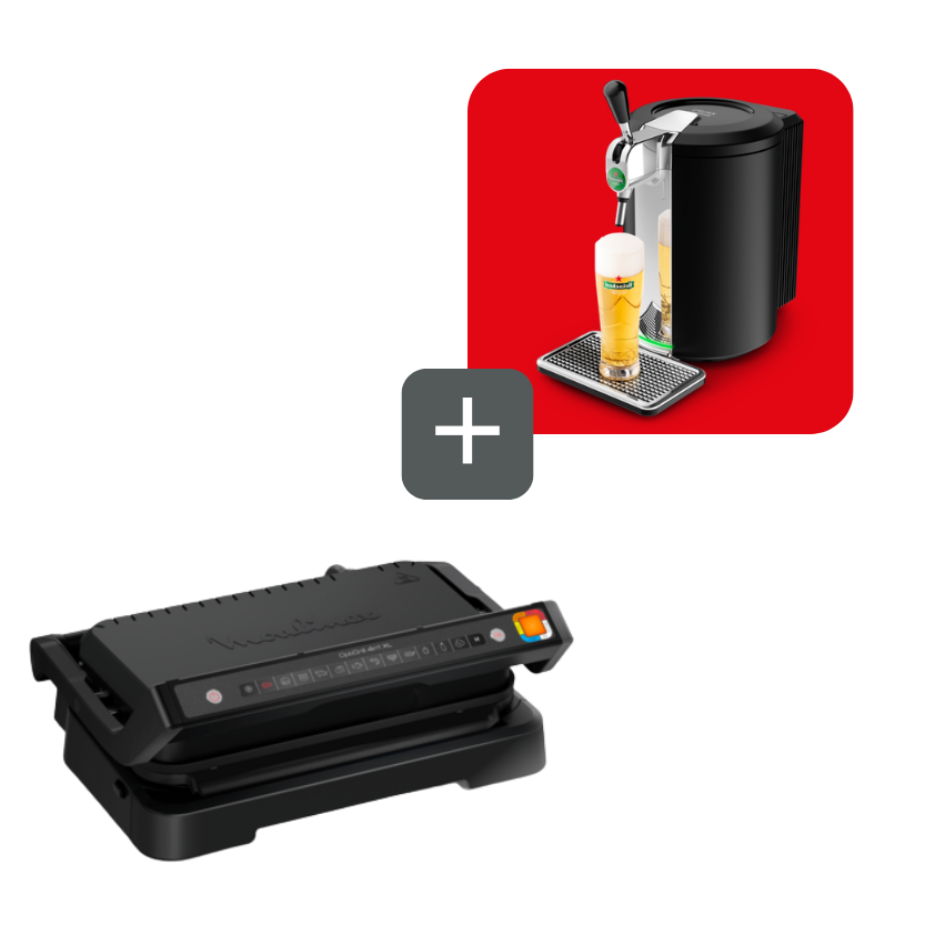 Moulinex Promo Pack Optigrill 4 En 1 + Tirador De Cerveza Krups-image
