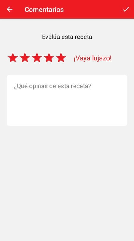 rating page in the Companion app