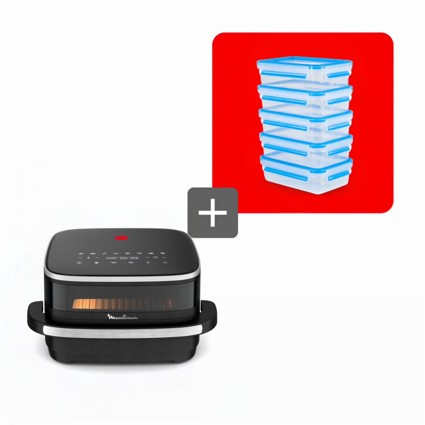 Moulinex Pack freidora surface + hermeticos