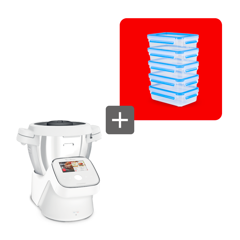 Moulinex Pack Batch Cooking: Companion touch + set herméticos