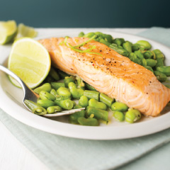 Recette Cookeo : Saumon maïs et petits pois